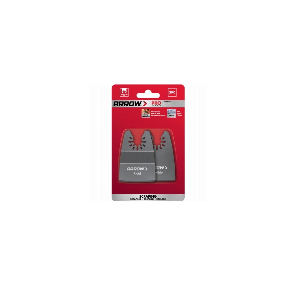 Oscillating Tool Scraper Blade, Rigid & Flexible Blade 2-Pk.