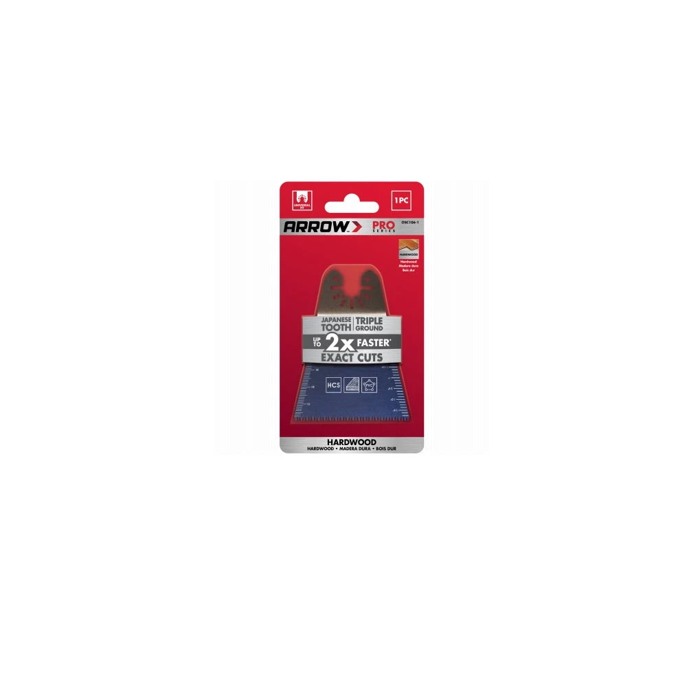Japanese Tooth Hardwood Oscillating Tool Blade, 2-11/16-inch, Model Osc106-1