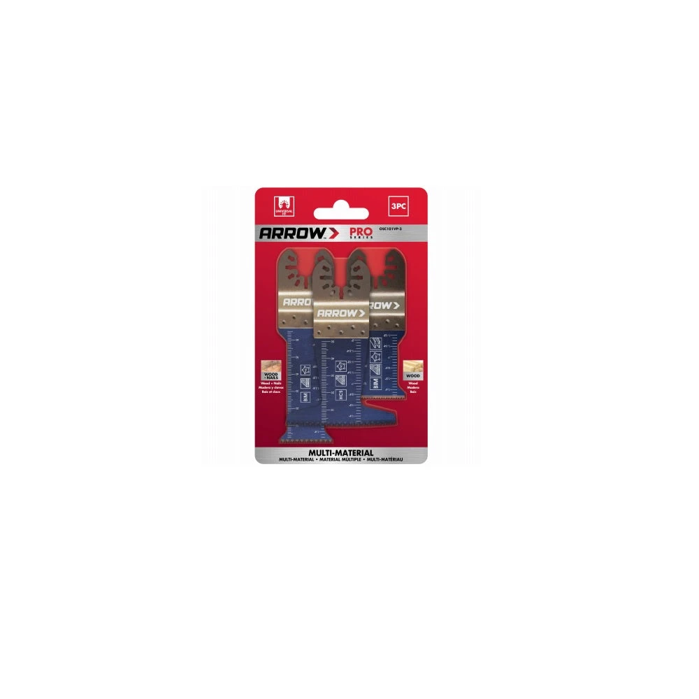 Standard Multi-Material Oscillating Tool Blades, 3-Pk.