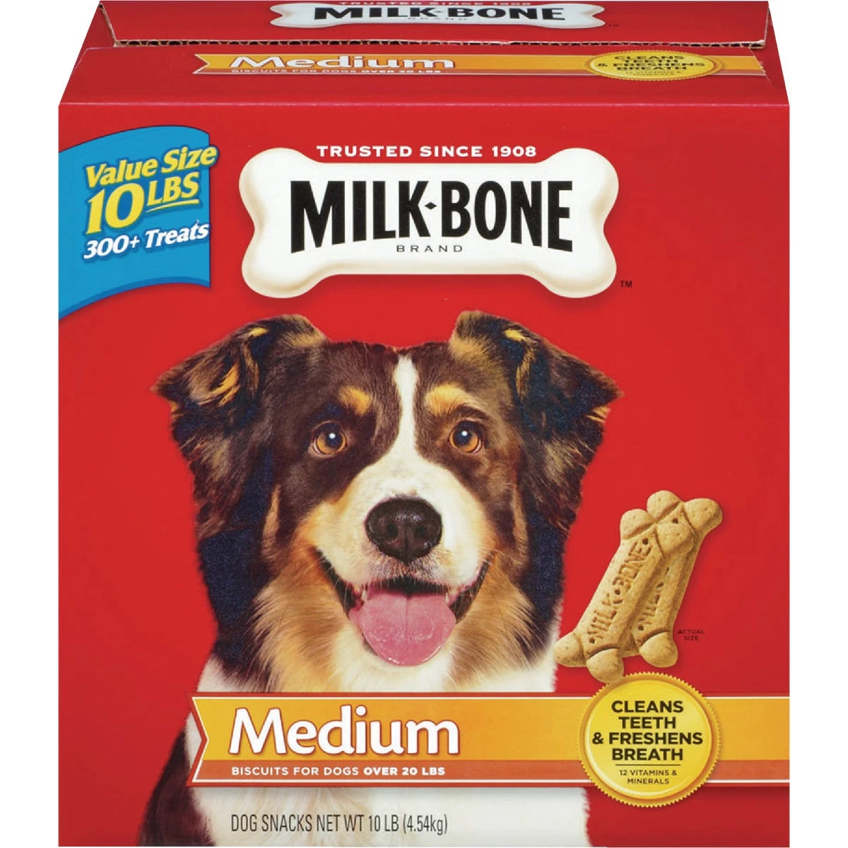Medium Dog Original Flavor Crunchy Dog Treat, 10 Lb. - Wholesome Snack