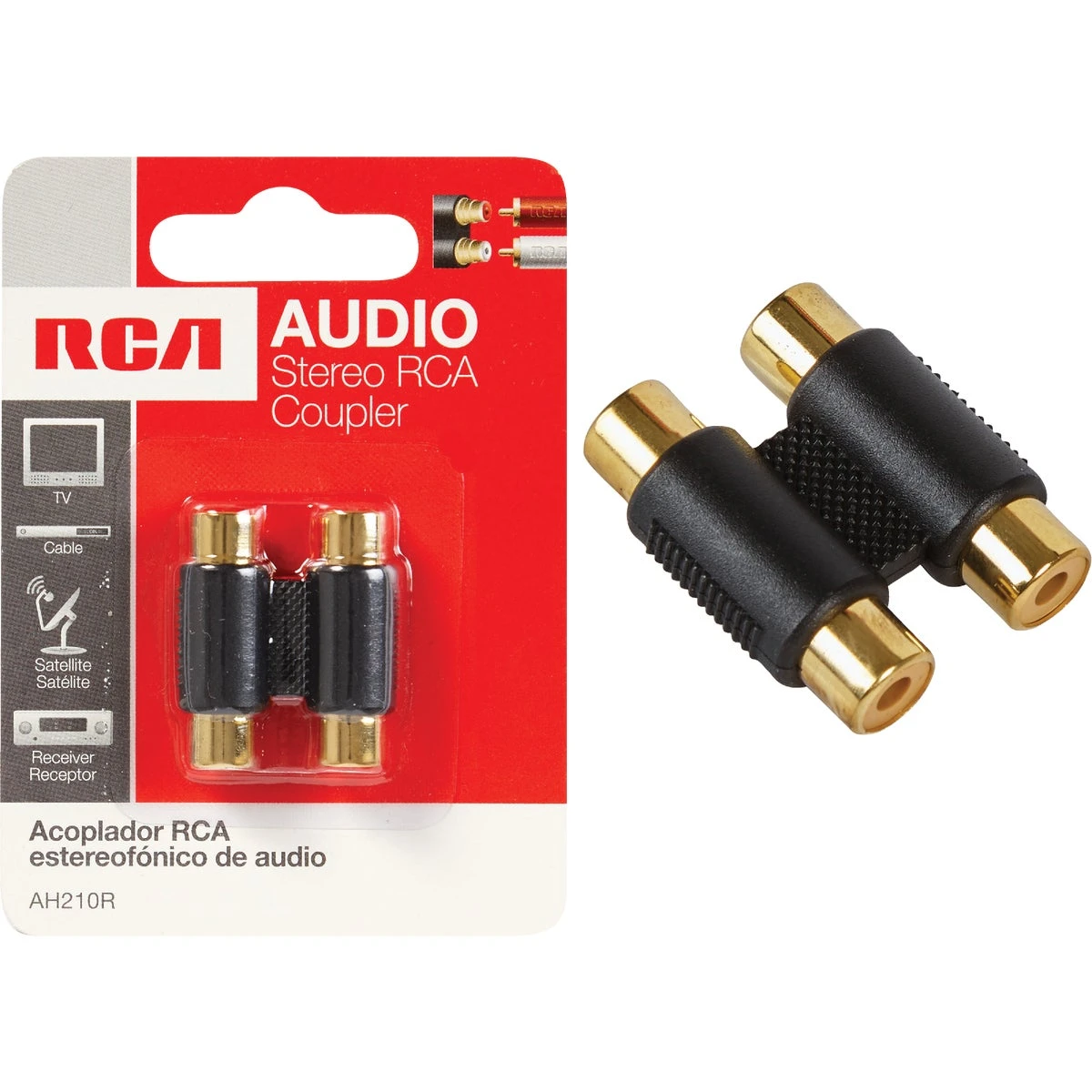 Gold-plated Corrosion Resistant In-line Connector For Stereo Audio Cables