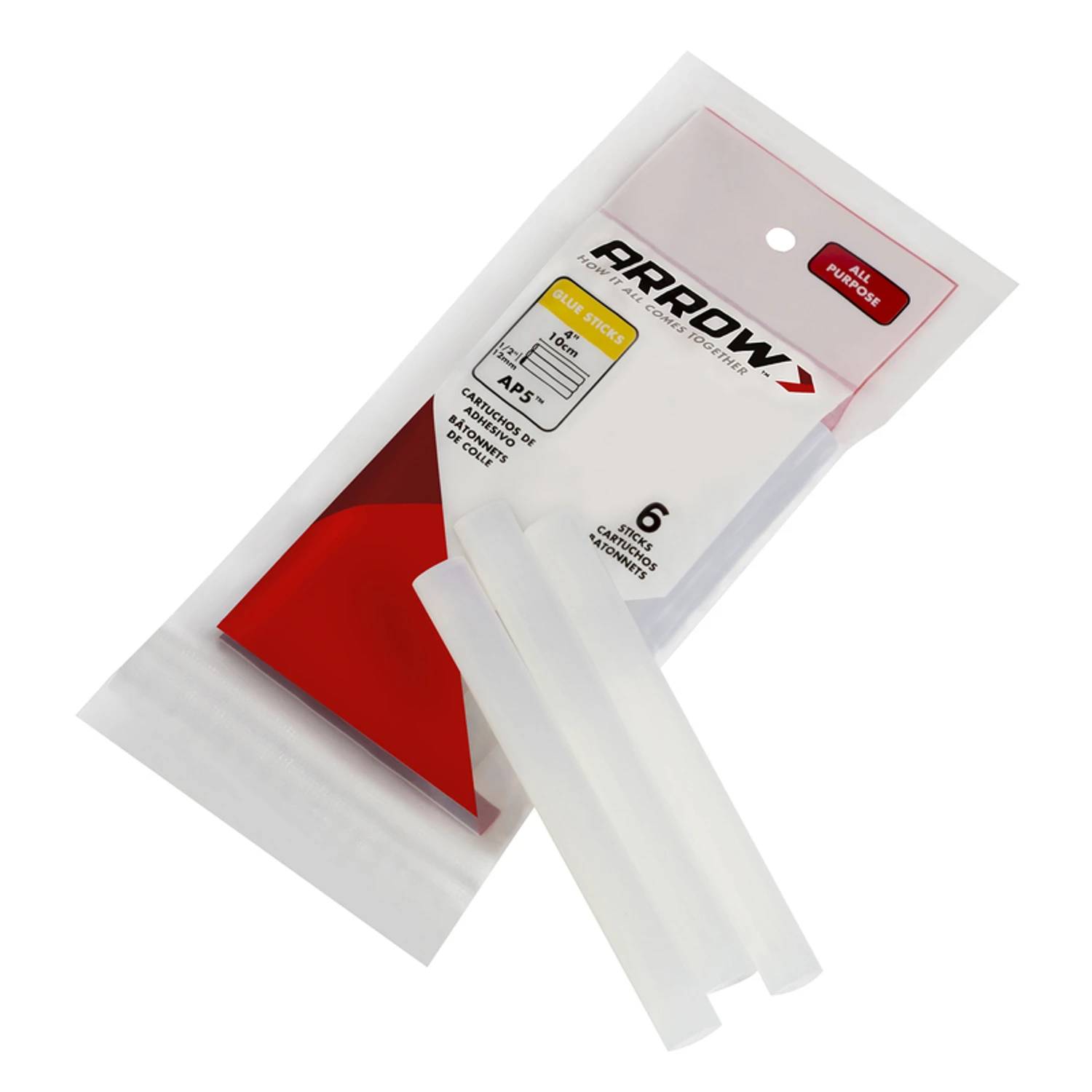 Arrow AP5 Glue Stick, Stick, Ester, Clear