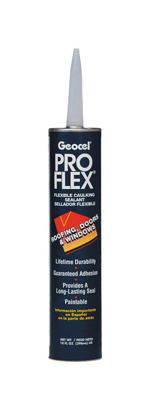 Pro Flex Gray Tripolymer Window And Door Caulk Sealant 10 Oz Cartridge