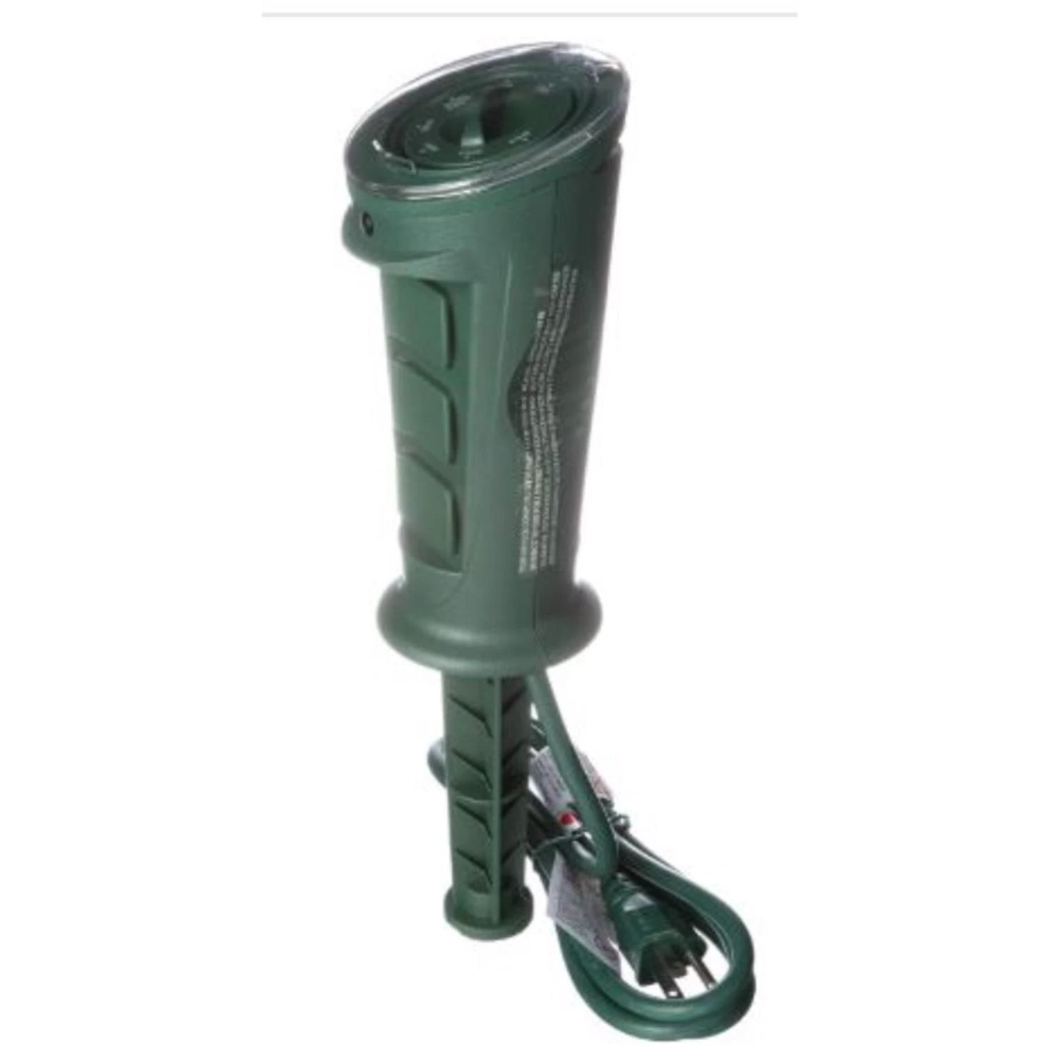 3-outlet Outdoor Power Stake Timer With 6-foot Cord, 15a, Green