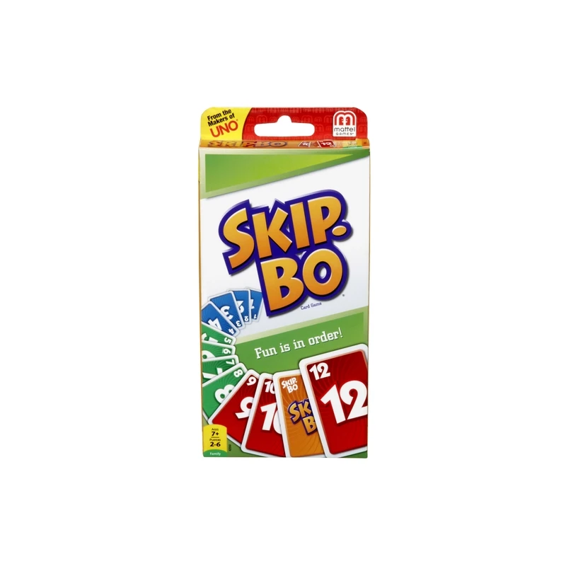 Skip-bo Card Game - 162 Piece Cardboard Set For 2-6 Players