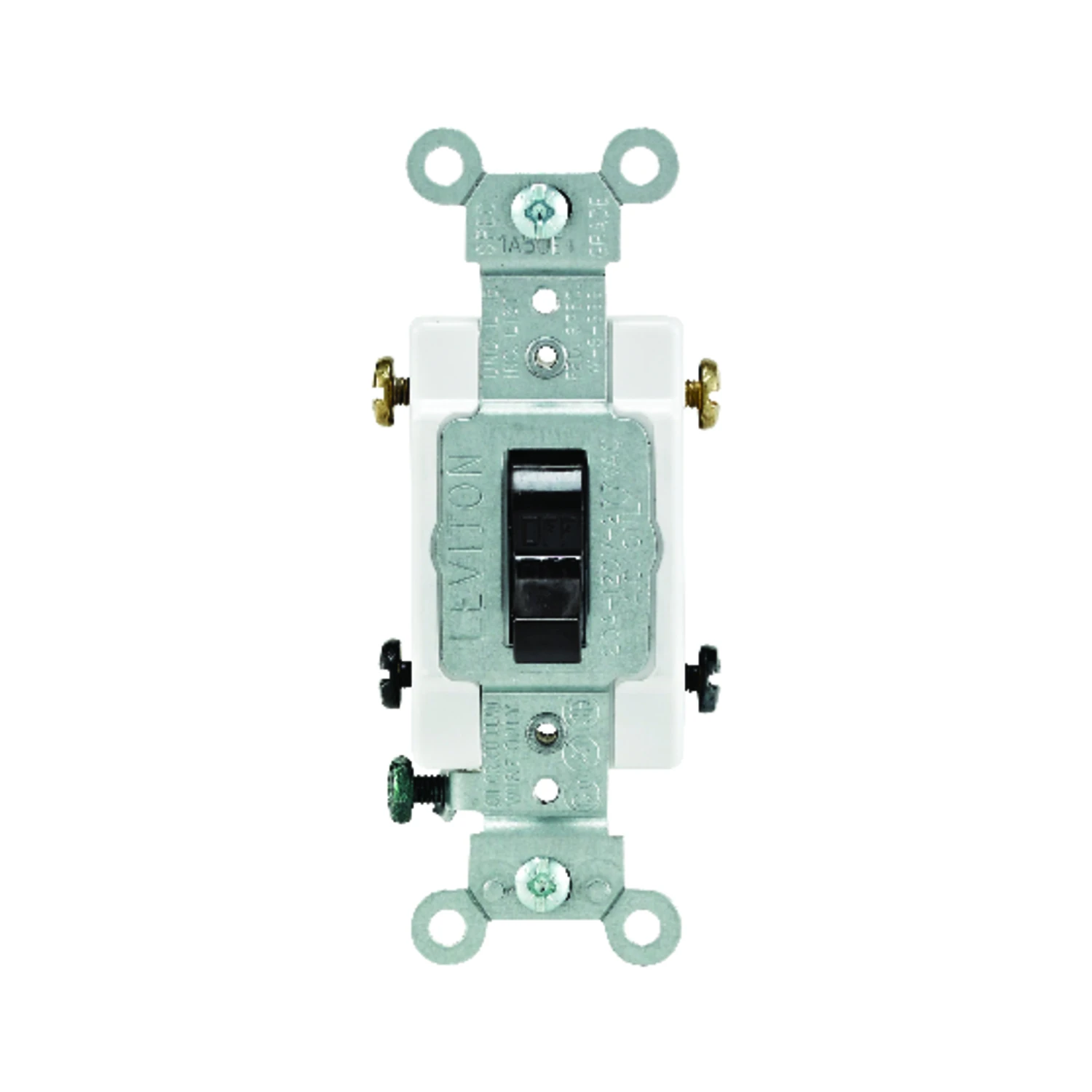 Leviton Commercial 20 amps Toggle Switch Brown 1 pk