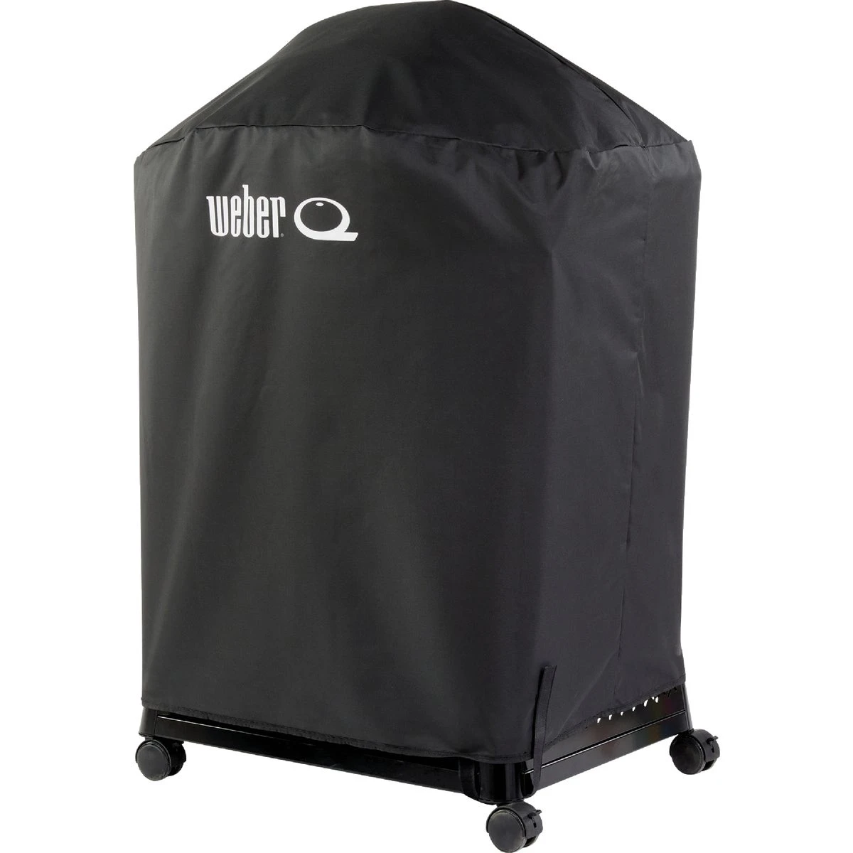 Q 2800 Black Full Length Grill Cart Cover - Weather-resistant Polyester