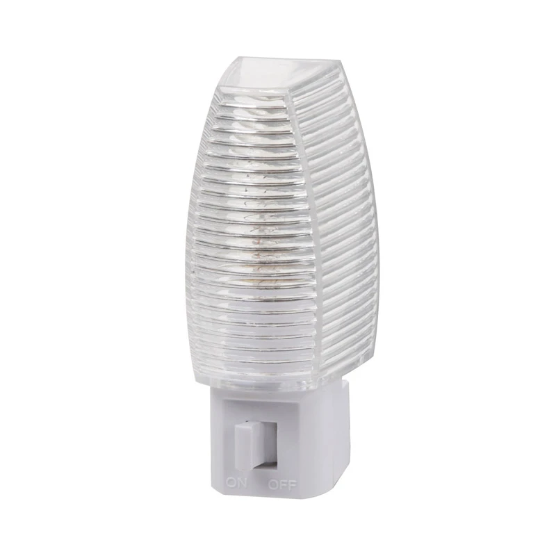 Amertac Manual Plug-in Faceted Incandescent Night Light, Model 71053, White