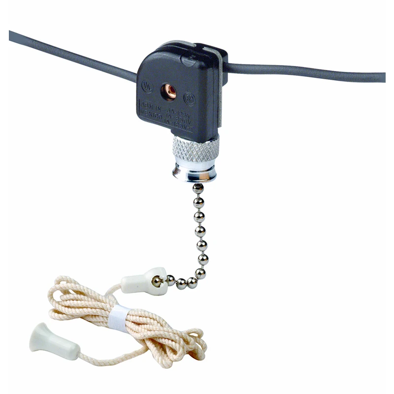 On/off Pull Chain Switch With 3 Ft. Cord And 6 In. Leads