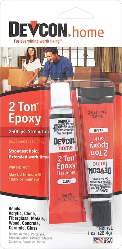 1 Oz. 2-ton Clear Epoxy Adhesive - Waterproof, Strong Bonding