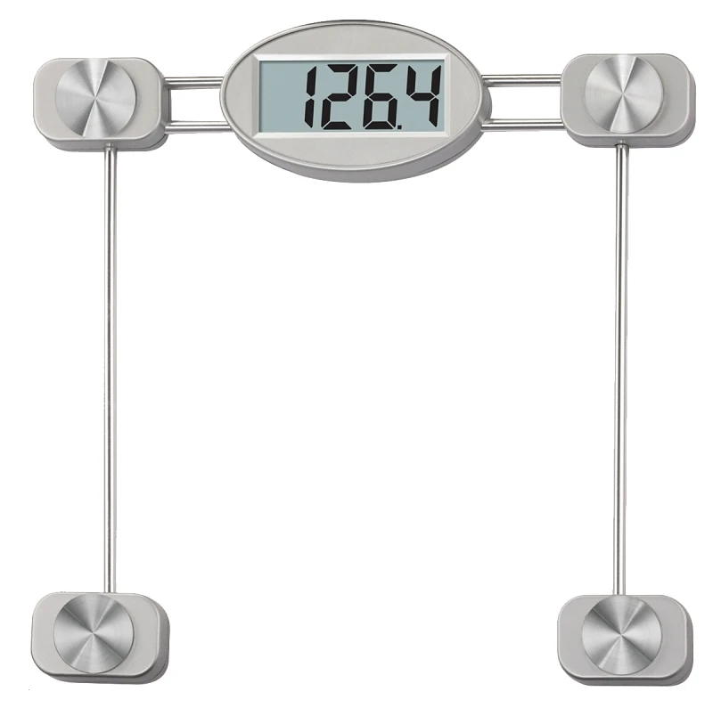 Digital 400 Lb. Glass Bath Scale With Stainless Steel Frame