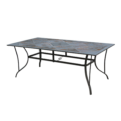 Boston Rectangular Tile-top Dining Table, 72.8 X 38.6-inch, Model Tcs74pv