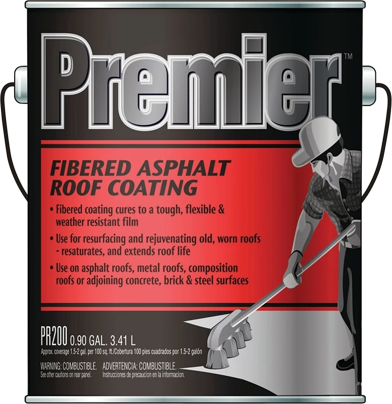 Premier 1 Gallon Fibered Asphalt Roof Coating - Model Pr200042