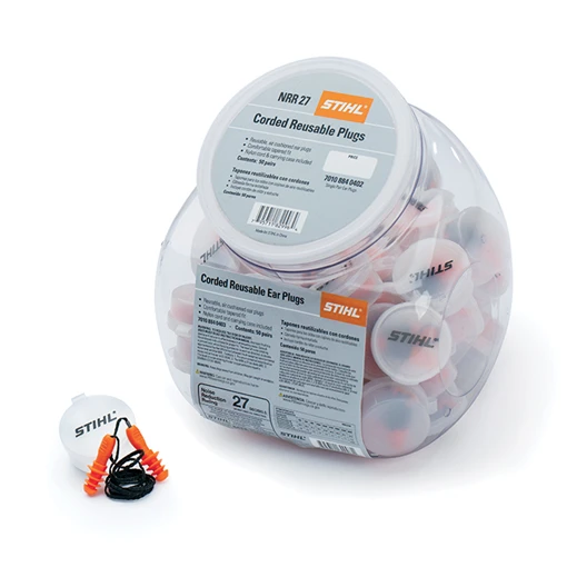 REUSABLE EAR PLUGS NRR 27 - 50 P