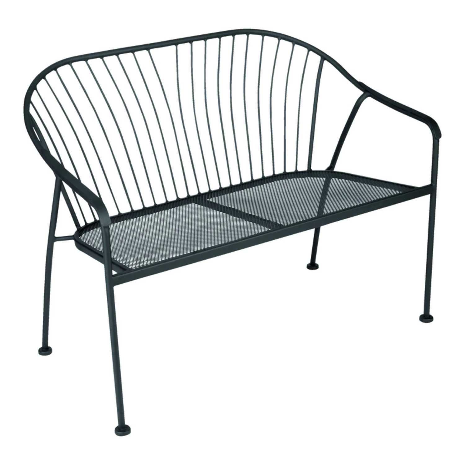 BENCH STL BLK 32X23