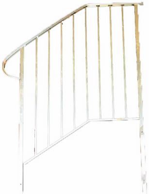 Aluminum Hand Railing, 47 Inches Length, Durable and Weather Resistant