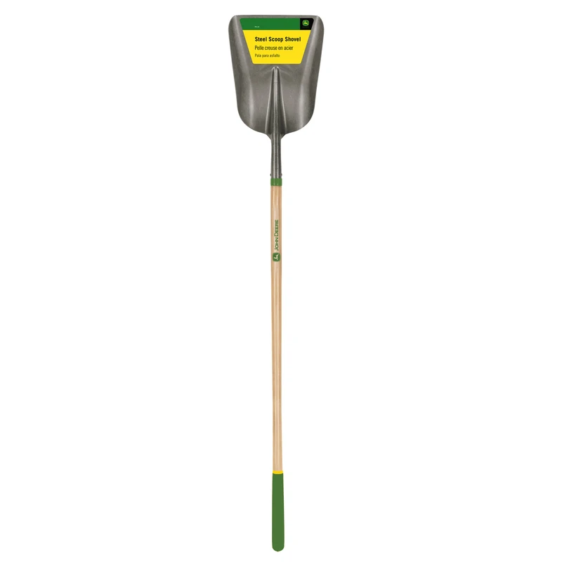 64 In. Steel Scoop Shovel With Wood Handle - General Purpose Tool