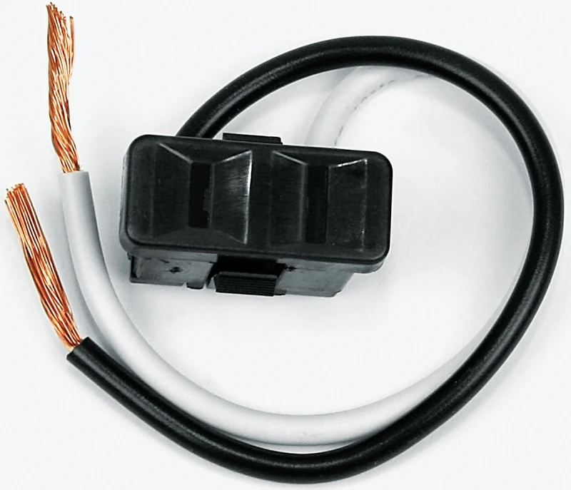OUTLET 2 PRONG 2WIRE BLK