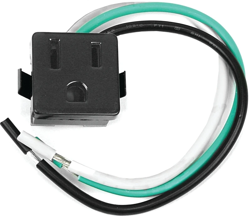 OUTLET 3 PRONG 3WIRE BLK