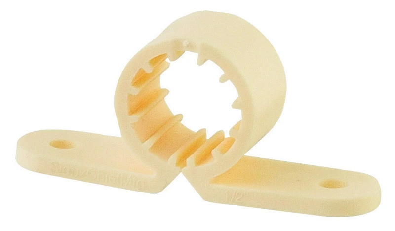 Ezglide 3/4 In. Natural Plastic Pipe Clamps - 5 Pack