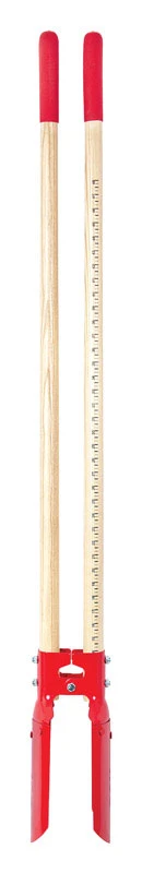 Steel Post Hole Digger With Wood Handle, 5.5 In. W X 44 In. L