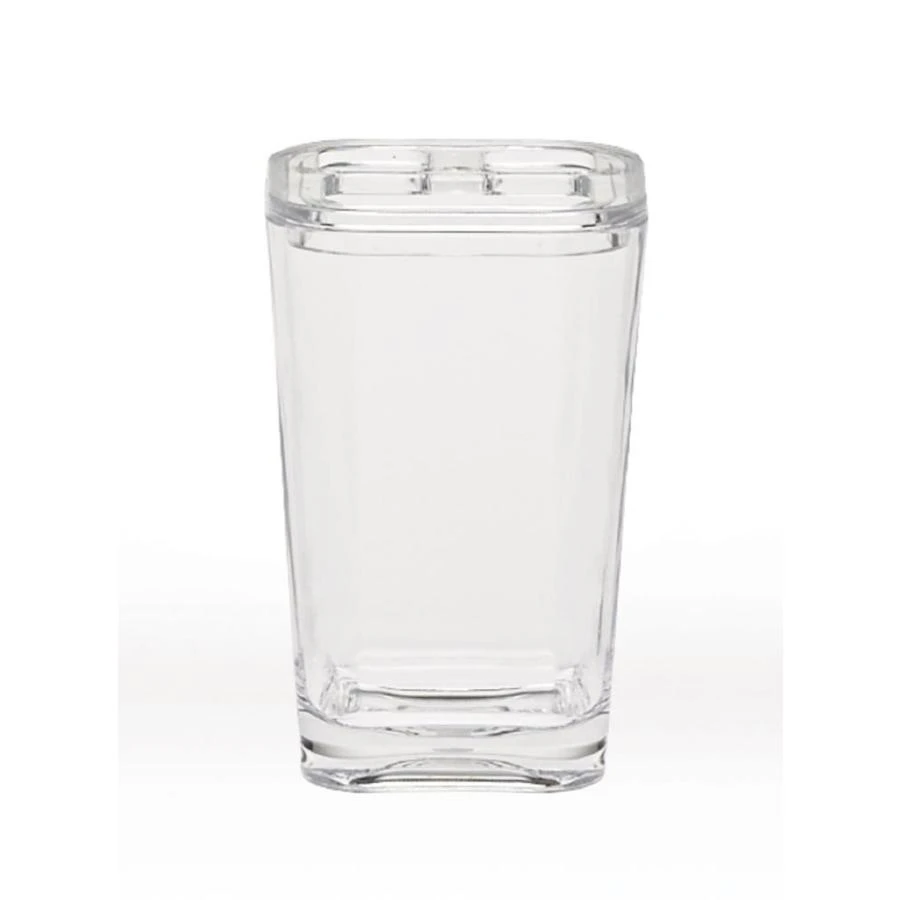 Optiks Clear Acrylic Toothbrush Holder By Moda At Home - Modern Bathroom Accessory
