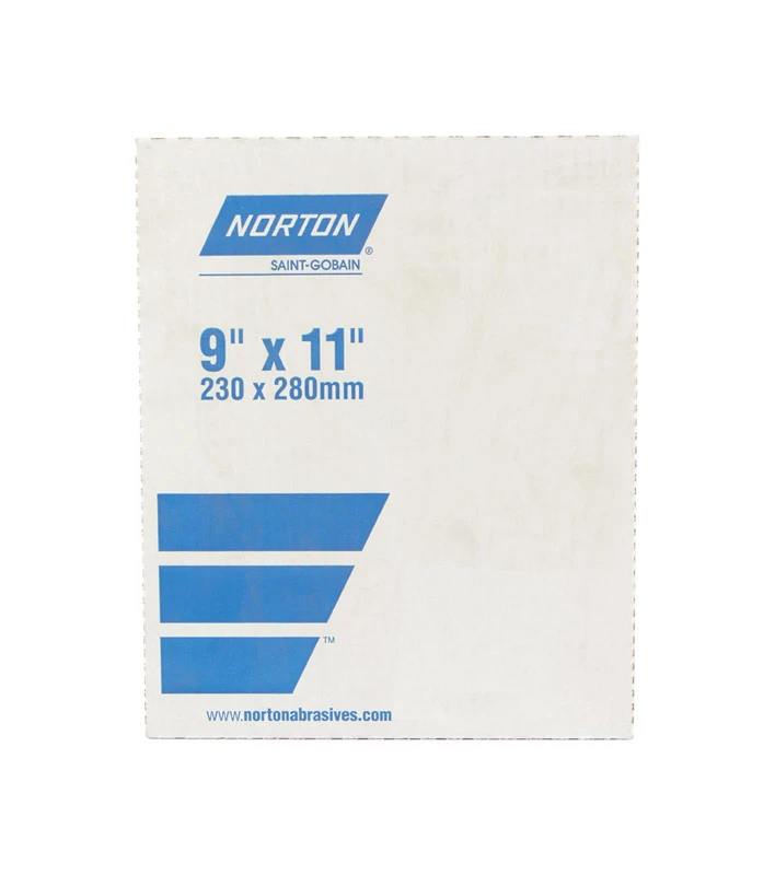 Norton 11 In. L X 9 In. W 220 Grit Aluminum Oxide Sandpaper