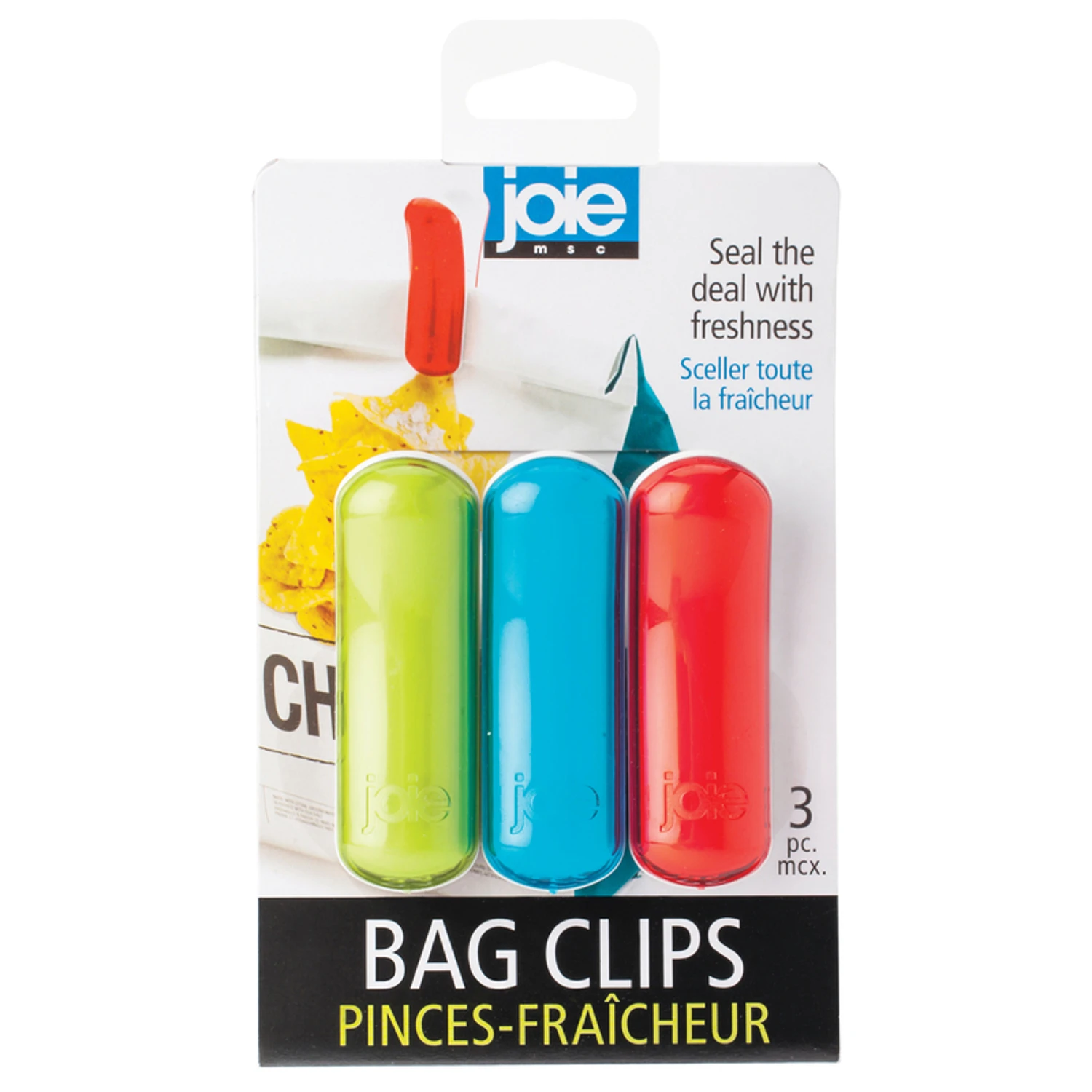 Assorted Plastic Bag Clips - 3 Piece Set For Food Storage