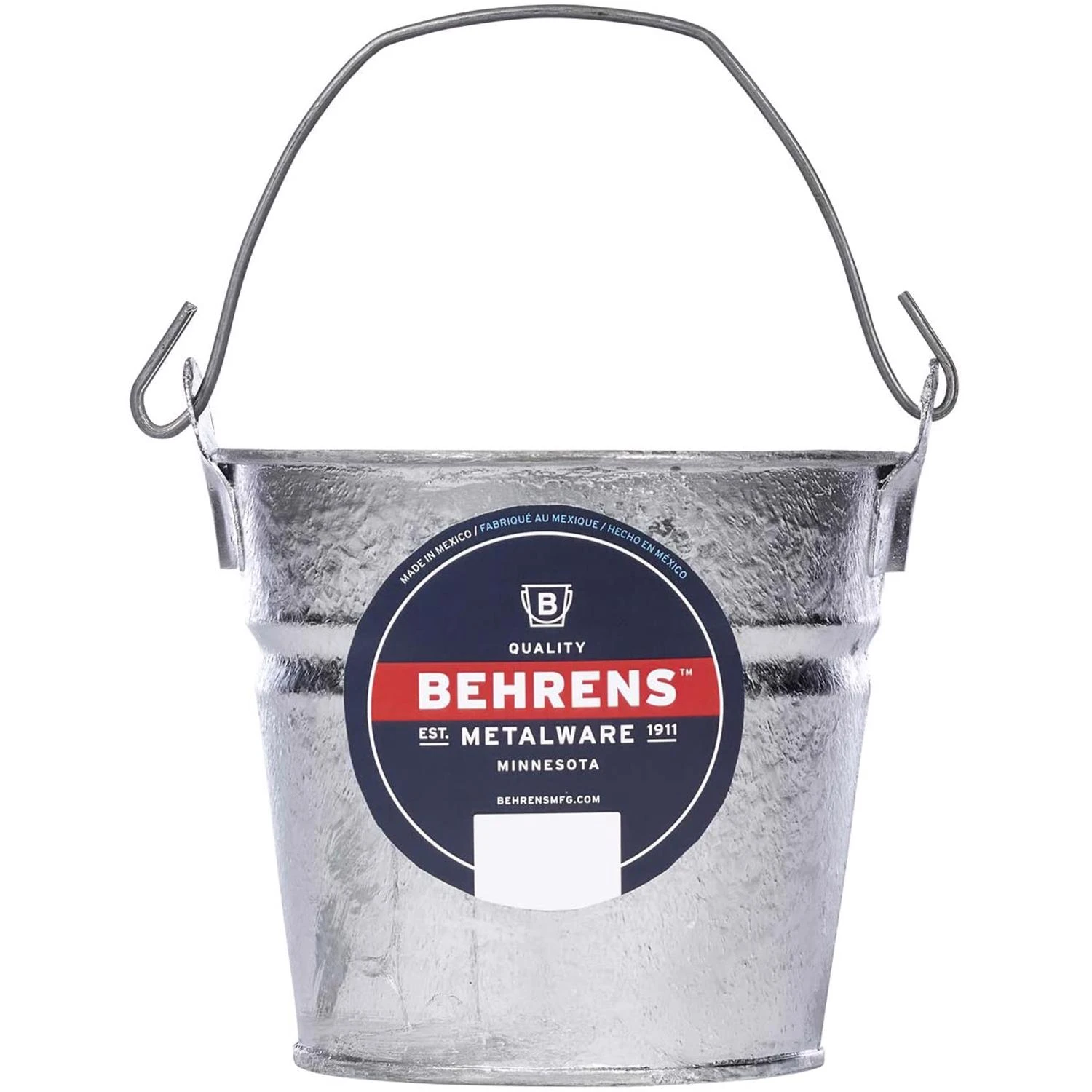 Hot Dipped 2 Quart Galvanized Steel Pail Gray - Model G100