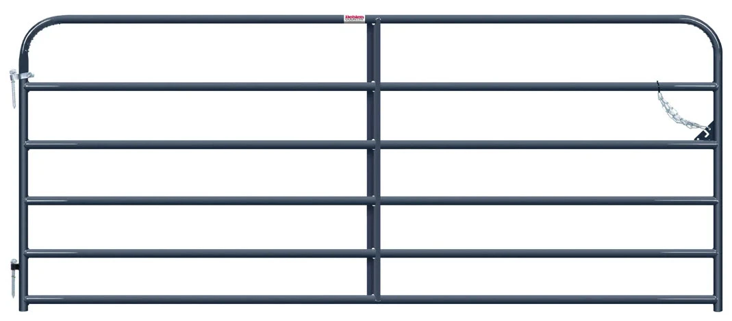 Country 10' Steel Utility Gate, Gray, 50 In. H X 1.67 In. W