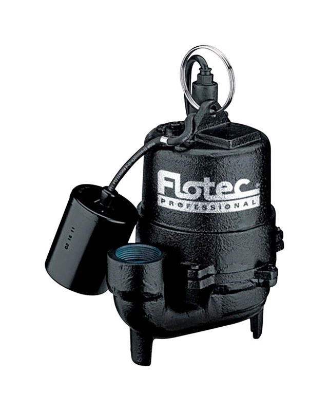 1/3 Hp 4080 Gph Cast Iron Tethered Float Switch Effluent Pump