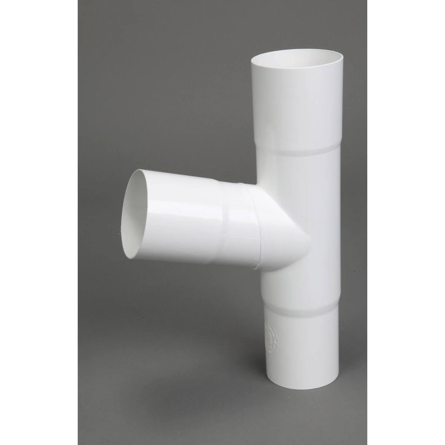 Classic 8 In. W X 12 In. L White Vinyl Round Downspout Adapter