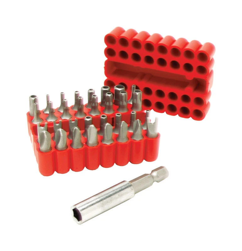 Performance Tool 1 in. L Security Bit Set Assorted 33 pc. Multi-Material