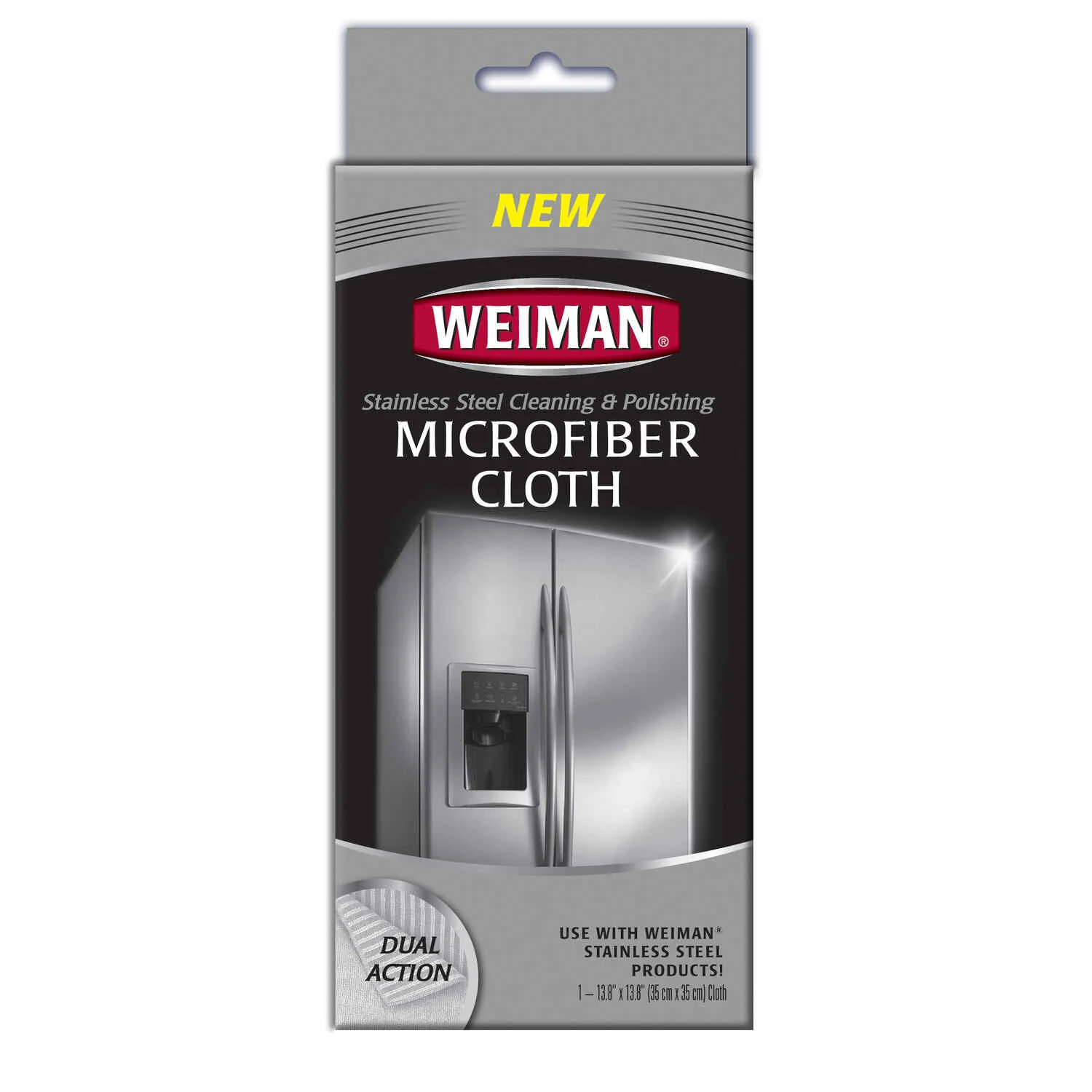 Weiman Microfiber Stainless Steel Cleaning and Polishing Cloth 13.8 in. W X 13.8 in. L 1 pk