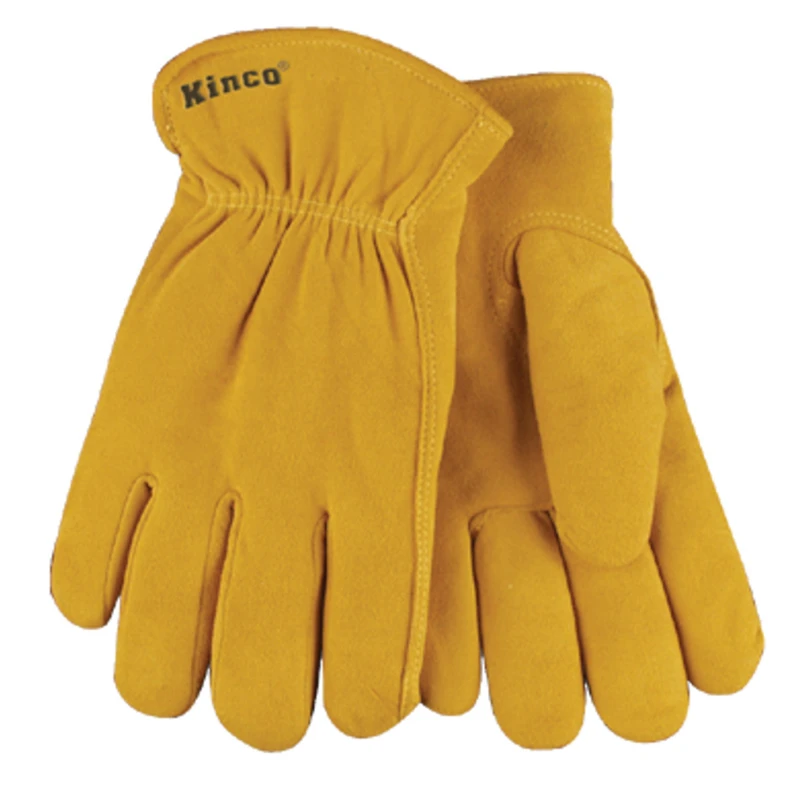 Men's Outdoor Driver Work Gloves Gold Size Small With Thermal Lining