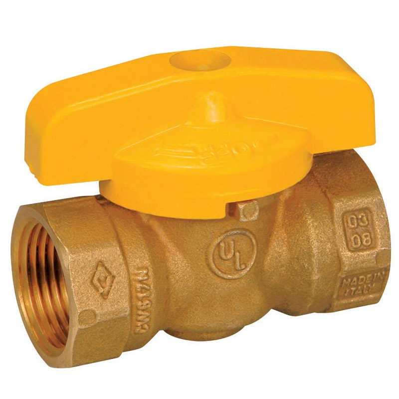 3/4 Inch Brass Gas Ball Valve With Tamper Resistant Handle
