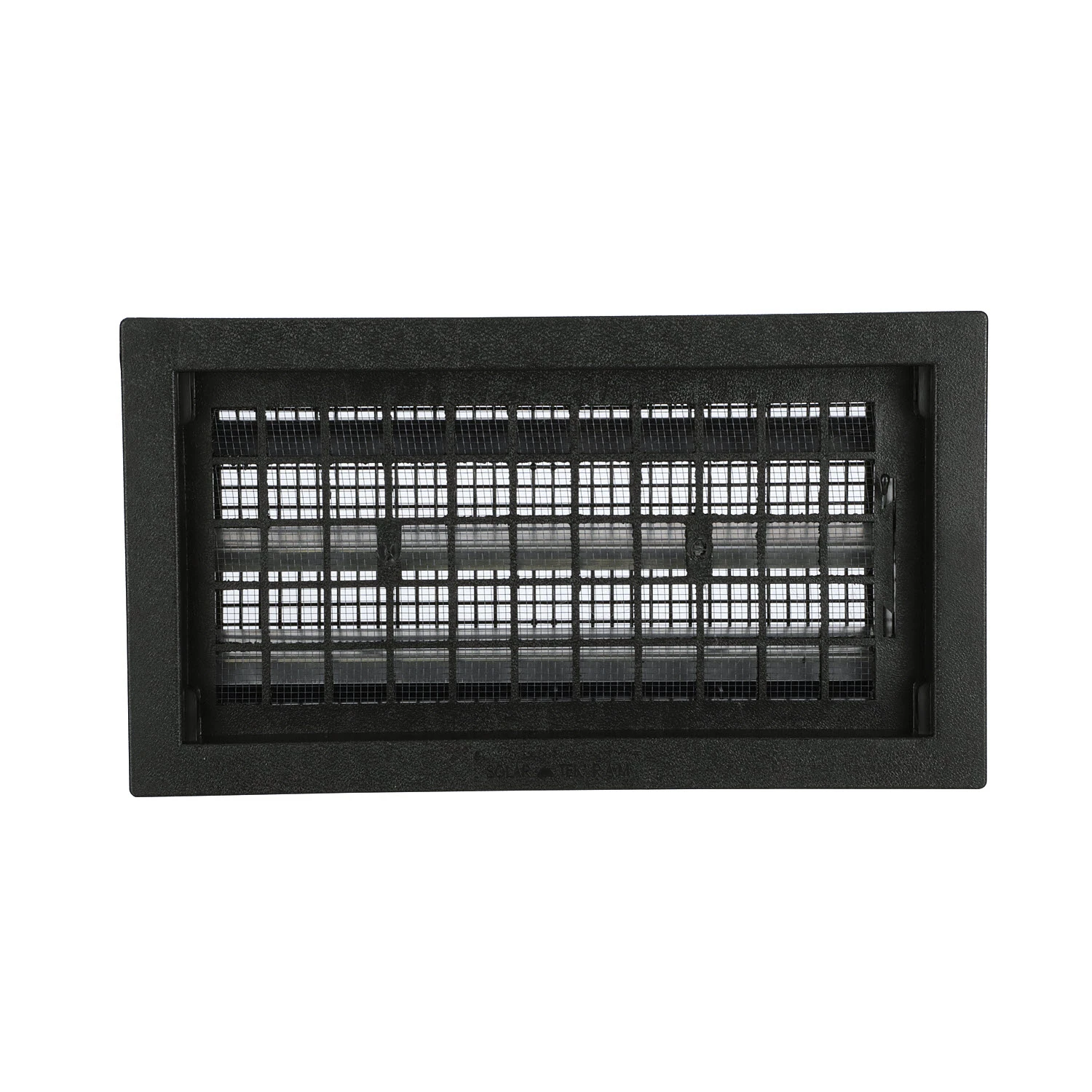 9.5 In. H X 17.5 In. W Black Plastic Foundation Vent With Hinged Damper