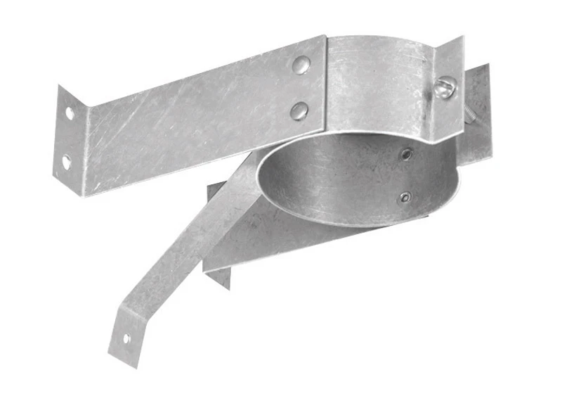 3 In. Galvanized Steel Tee Support Bracket For Pellet Venting Systems