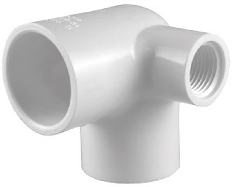 Charlotte Pipe Schedule 40 1/2 in. Slip X 1/2 in. D Slip PVC Side Outlet Elbow 1 pk