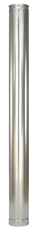 5 In. Diameter X 60 In. Length Aluminum Round Gas Vent Pipe