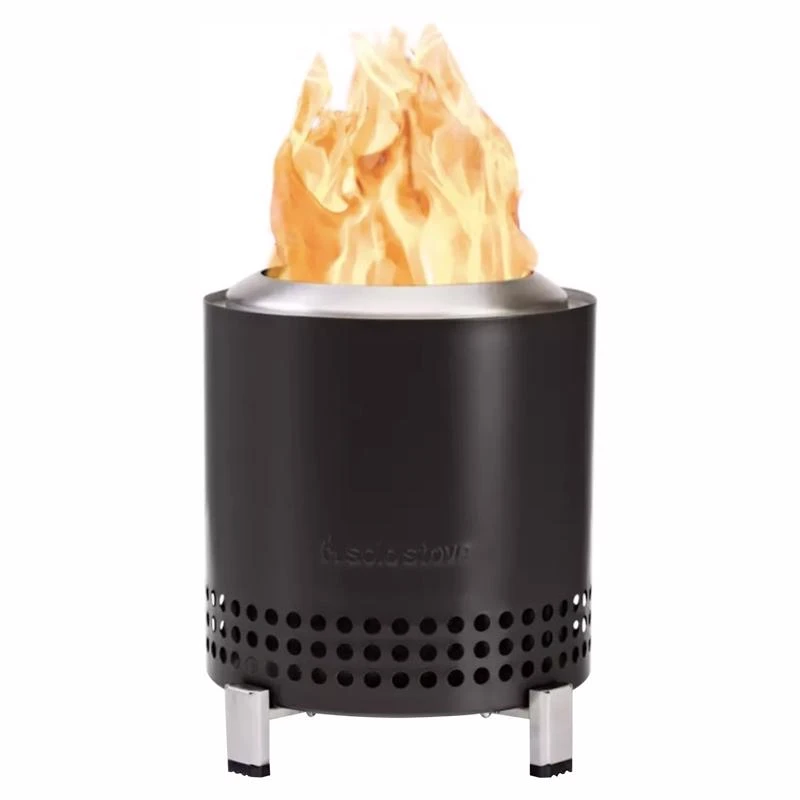 Mesa Xl 5.1 In. W Stainless Steel Round Multi-fuel Fire Pit - Ash Black