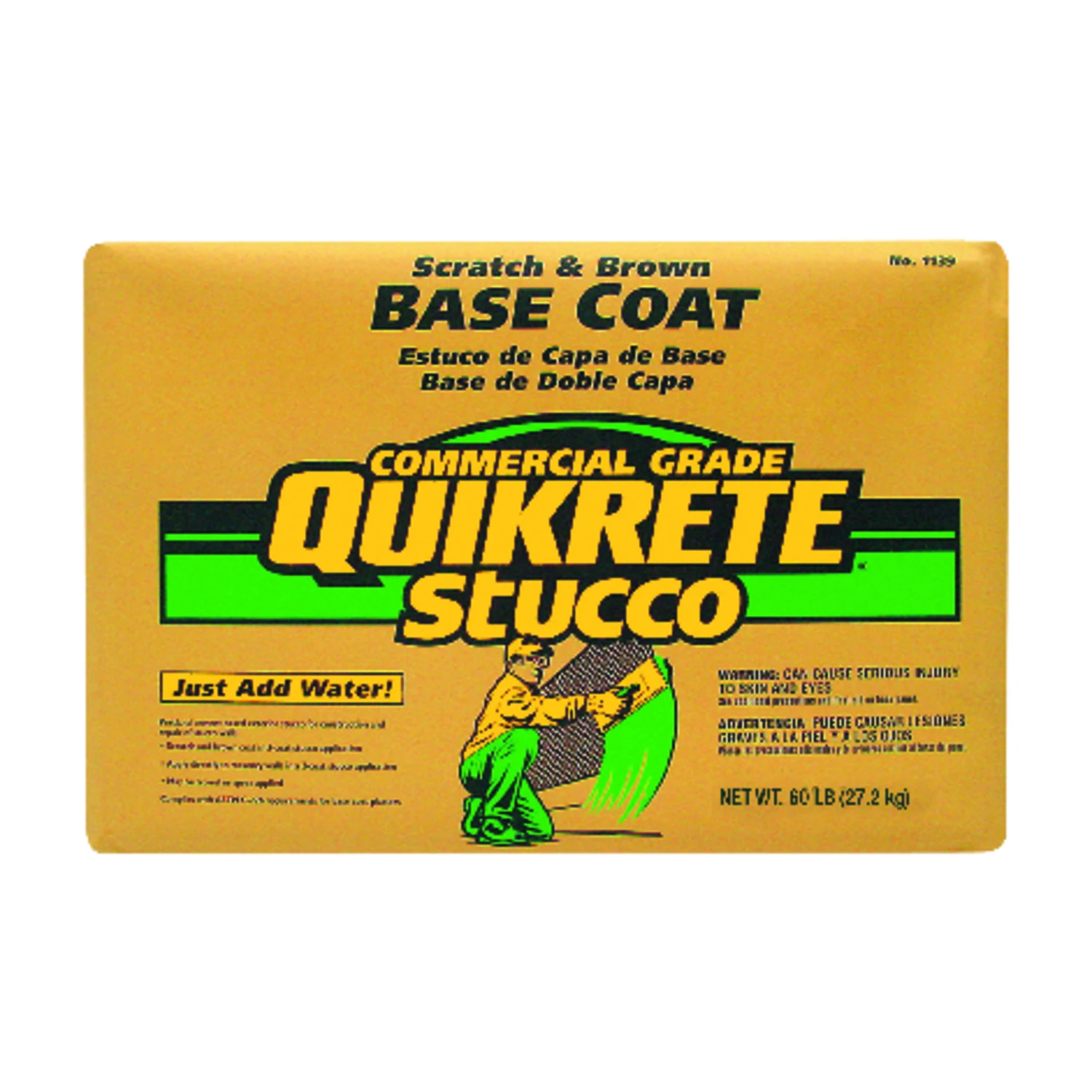 60 Lb Indoor And Outdoor Stucco Base Coat For Construction And Repair