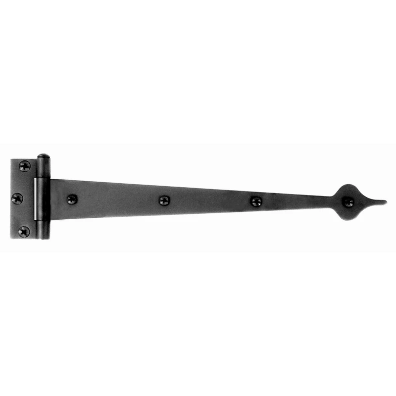 Acorn 13 in. L Black Strap Hinge 1 pk