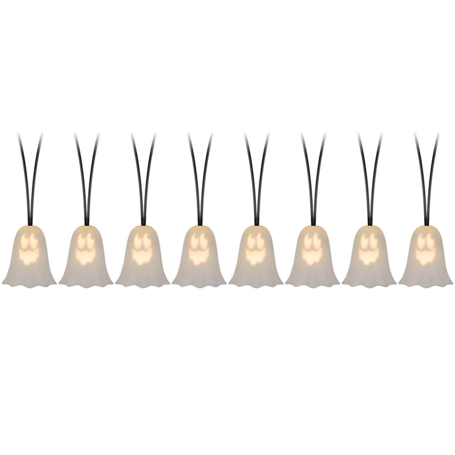 3 In. Led Prelit Musical Ghosts String Lights Halloween Decor