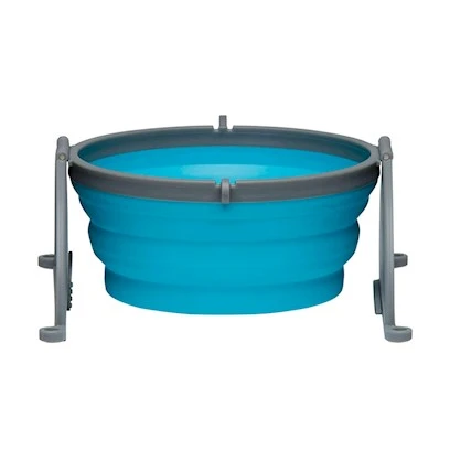 Loving Pets Bella Roma Travel Dog Bowl Blue Medium