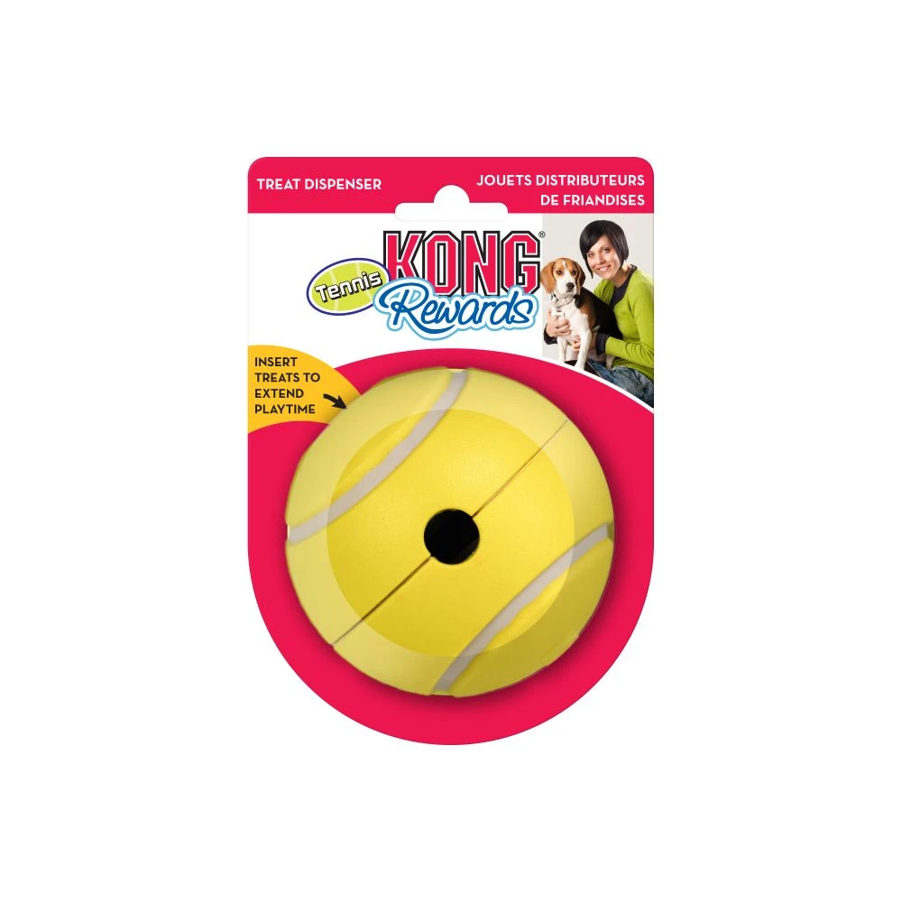 Treat Dispensing Tennis Rewards Dog Toy, Large - Engaging And Durable