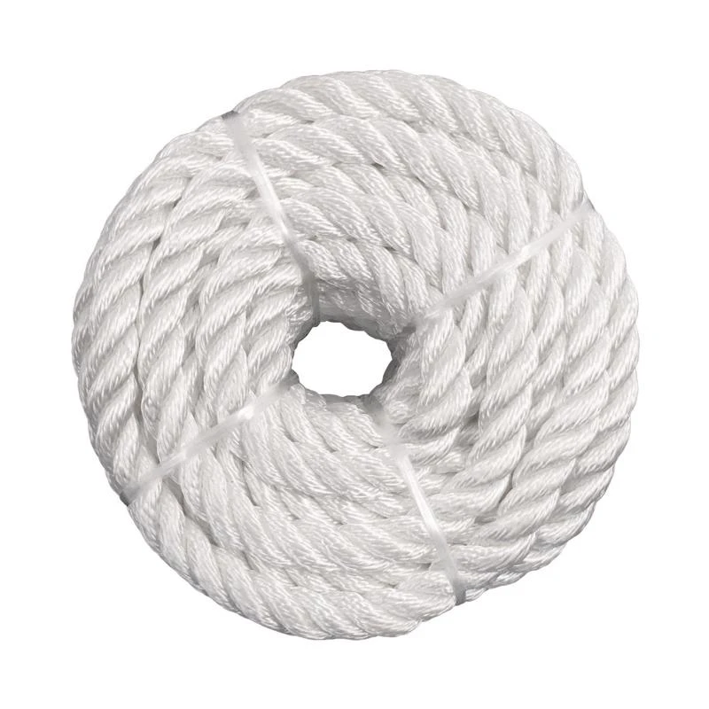 3/8 In. Diameter X 50 Ft. Length Twisted White Nylon Rope