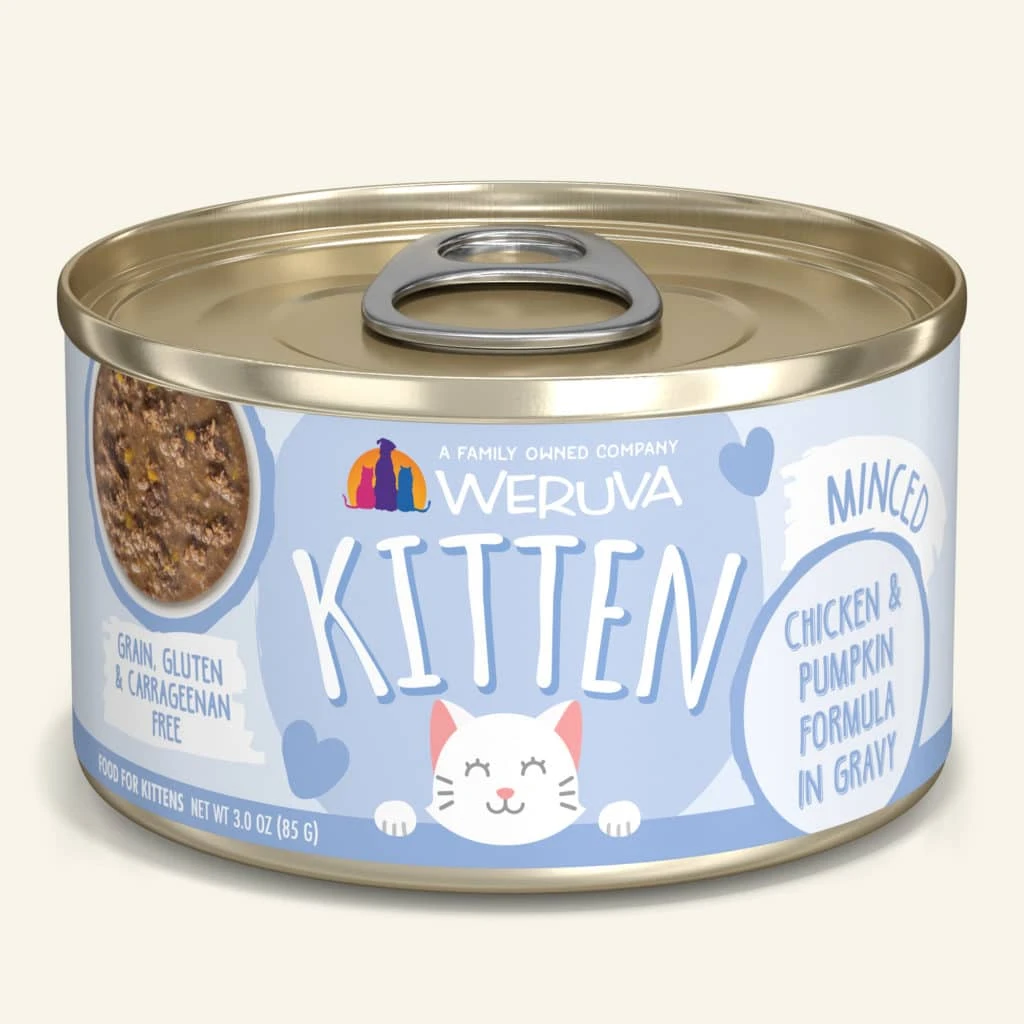 Kitten Chicken & Pumpkin Gravy Cat Food, 3 Ounce Can