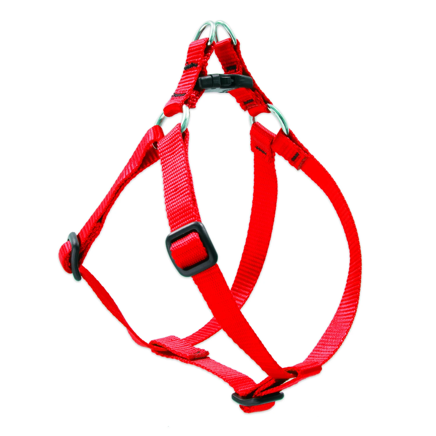 Lupine Pet Basic Solids Red Nylon Dog Harness 12-18 Inches