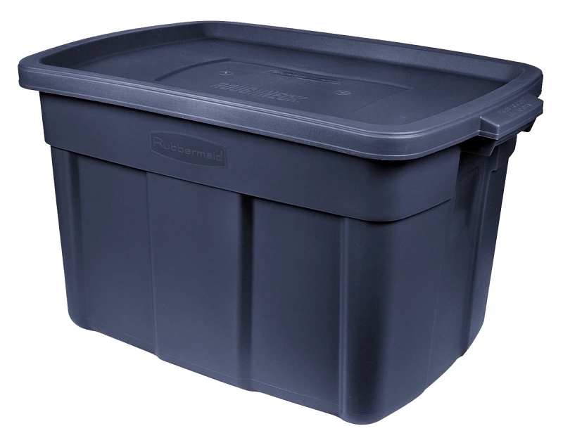 Roughneck 18 Gallon Navy Storage Box 23.875 In. L X 15.875 In. W X 16.375 In. H